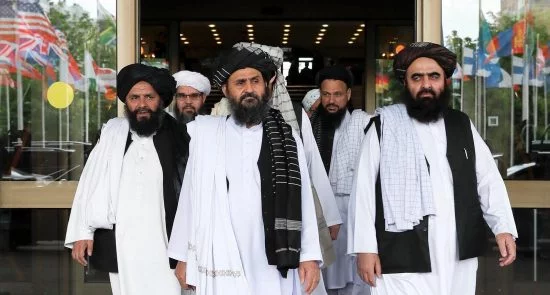 وفد طالبان 550x295 - شروط طالبان للمشاركة في اجتماع الدوحة