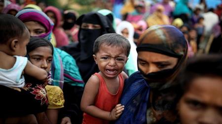روهینگیا - قمع احتجاجات لاجئي الروهينجا المسلمين في بنجلاديش
