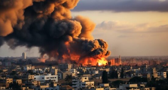 غزه 550x295 - حكمتيار: هزيمة إسرائيل وداعمیها في محكمة لاهاي