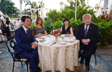 Donald and Melania Trump are seated for dinner with Japan’s prime minister Shinzō Abe and his wife Akie Abe at Trump’s Mar a Lago resort 226x145 - Today’s world in pictures