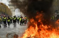 25112018 yellow vest protesters 226x145 - France Fuel Protests: Police Fire Tear Gas at ‘Yellow Vest’ Protesters