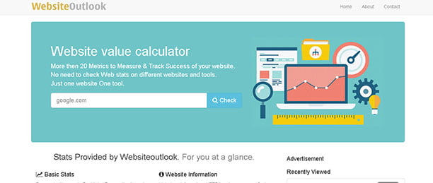 websiteoutlook website value calculator | Technea.gr - Χρήσιμα νέα τεχνολογίας