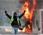Paris Flaming in Fire, Scorched by Flares and Tear Gas