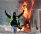 Paris Flaming in Fire, Scorched by Flares and Tear Gas