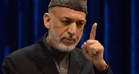 حامد کرزی 550x295 - Karzai: America has been involved in big corruption