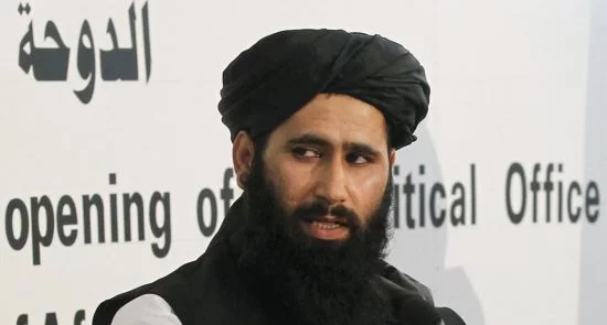 ذبيح الله مجاهد 550x295 - Taliban Spokesman: Some Progress Reached in US Talks, but We Insist on US Withdrawal