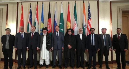 9b15bbf844fb4beba4f5ed85cc8114e6 550x295 - Taliban Meet Afghan Politicians in Moscow but Not Ghani