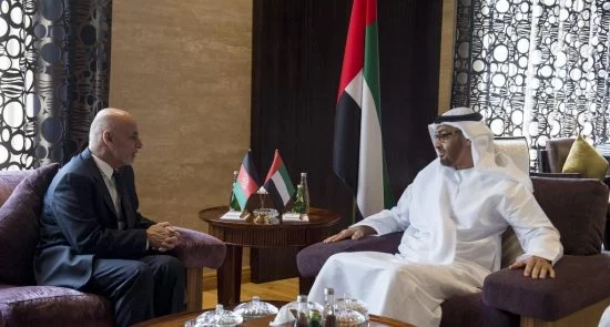 jpeg 550x295 - President Ghani Visited Abu Dhabi Crown Prince
