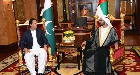 5bf18056a7f0b 550x295 - Imran Khan Demands Funding from UAE to Overcome Pakistan’s Backwardness