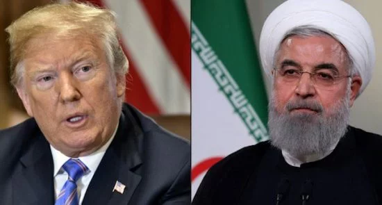 Donald Trump and Iran Hassan Rouhani AFPFile Nicholas Kamm HO 550x295 - IAEA: Iran Still Sticks to Nuclear Materials within Limits