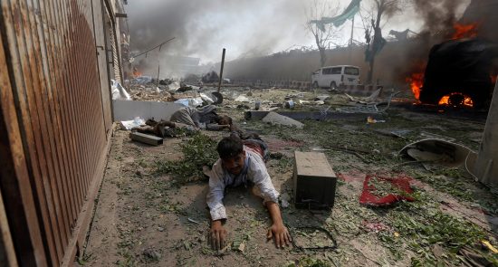 omar sobhani afghan kabul attack 1800 550x295 - Kabul on Fire, Taliban Blast Left at least 10 Killed and 65 Injured