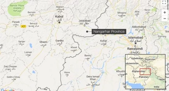 180429092312 nangarhar afghanistan map exlarge 169 550x295 - US Drone Strike Kills 16 Civilians in Afghanistan, Governor's Spokesman Says