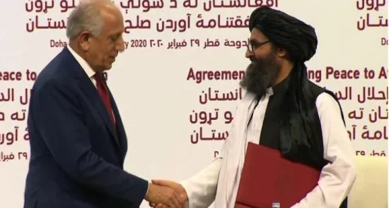 Untitled 550x295 - Taliban And US Signed A Historic Deal To End Afghanistan War