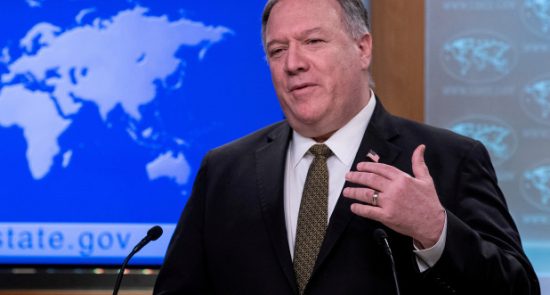pompeo iran 97 550x295 - US to Pressure UN to Extend Iran's Arms Embargo While Left the Nuclear Deal