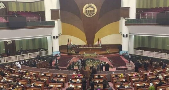 ولسی جرگه 550x295 - Afghan parliament angry over remarks by Pakistani MP in support of the Taliban