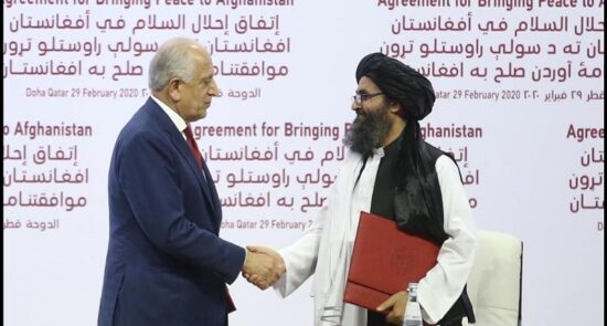 The Doha Agreement taliban توافق دوحه طالبان 550x295 - Taliban Sets Conditions for Participation in Doha Meeting