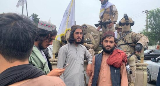 taliban طالبان 550x295 - Taliban condemns Israel's attack on the West Bank