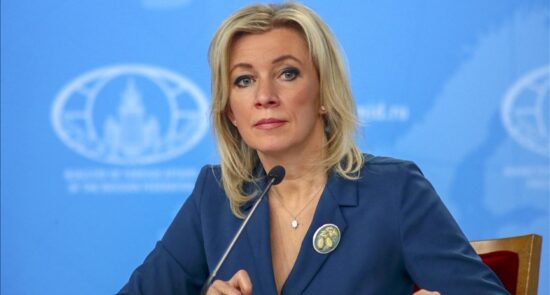 Maria Zakharova ماریا زاخارووا 550x295 - Spokesperson of the Russian Foreign Ministry: Washington is fully responsible for the current situation in Afghanistan