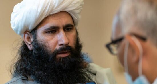 Taliban spokesman Naeem Wardak محمد نعیم، سخنگوی دفتر سیاسی طالبان 550x295 - Taliban: We do not recognize Israel in any way