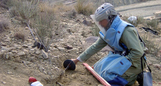 ماین 550x295 - OCHA: Afghanistan has one of the highest levels of explosive ordnance contamination globally