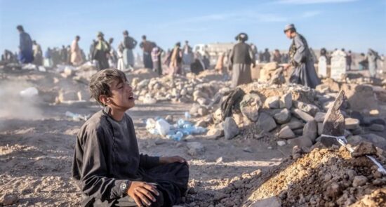 زلزله 550x295 - OCHA: Herat Earthquake Victims Facing Dire Situation