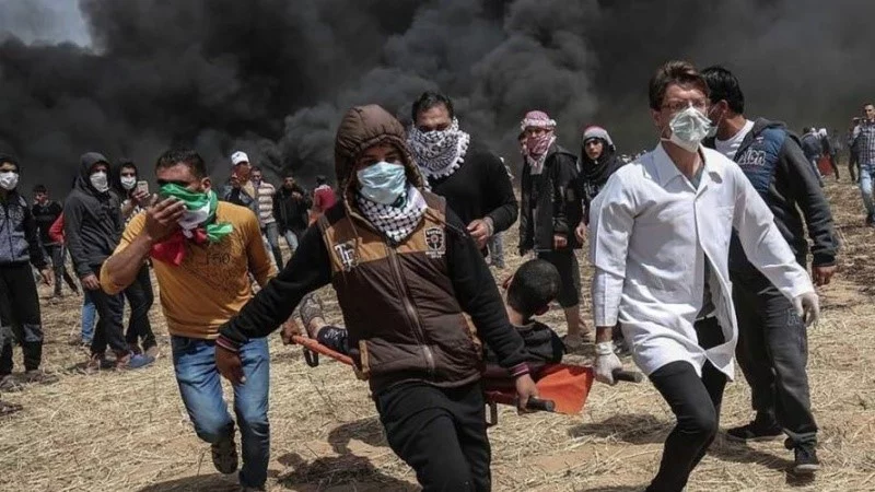 د ستنیدو د حق د ستر لاریون په اولسمه جمعه څلور فلسطینیان شهید او ۱۲۰ زخمي شول