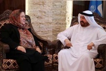 دیدار داکتر نسرین اوریاخیل با نمایندگان خلیفۀ فونډیشن امارات
