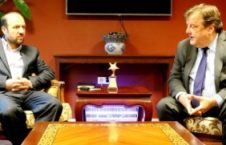 دیدار تاج محمد جاهد با رییس انستیتوت صلح ایالات متحده امریکا
