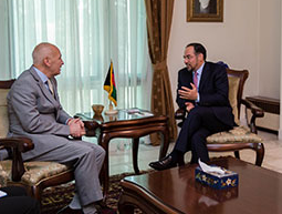 دیدار صلاح الدین ربانی با نماینده ارشد ملکی ناتو برای افغانستان