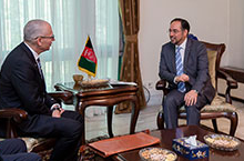 دیدار صلاح الدین ربانی با سفیر کانادا