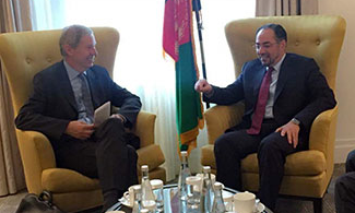 ملاقات صلاح الدین ربانی با رئیس گروه بین المللی بحران