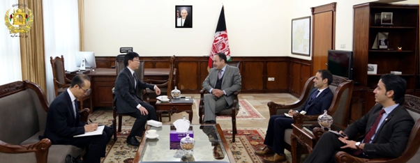میتسوجی سوزوکا - دیدار اکلیل حکیمی با سفیر جدیدالتقرر کشور جاپان در کابل