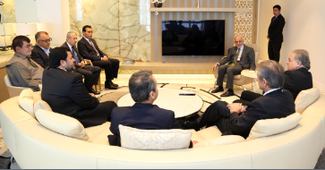 دیدار تاجران افغان مقیم امارات متحدۀ عربی با رئیس جمهور غنی