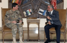 دیدار داکتر عبدالله عبدالله با جنرال ژوزیف ووتل