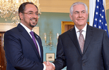 دیدار وزرای خارجه افغانستان و امریکا
