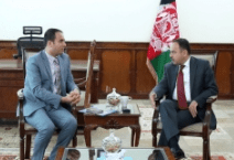دیدار وزیر مالیه با سرپرست شاروالی کابل