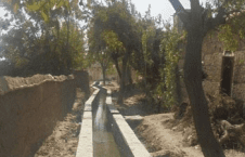 افتتاح کانال آبیاری نهر زرین یک در ولایت پروان