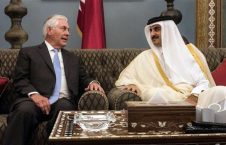 دیدار وزیر خارجه امریکا با امیر قطر