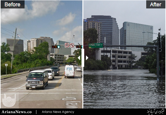 طوفان هاروی 1 - تگزاس قبل و بعد از طوفان هاروی + تصاویر