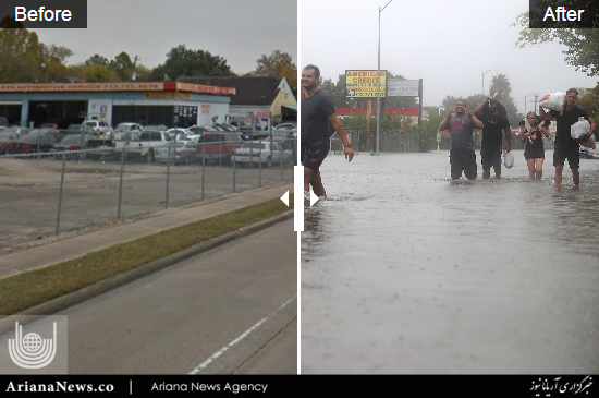 طوفان هاروی 3 - تگزاس قبل و بعد از طوفان هاروی + تصاویر