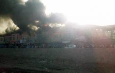 آتش سوزی در ساحه تیمورشاهی کابل