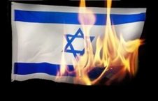 به آتش کشیده شدن بیرق اسراییل در بدو ورود نتانیاهو به پایتخت هند