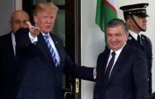 دیدار روسای جمهور اوزبیکستان و امریکا