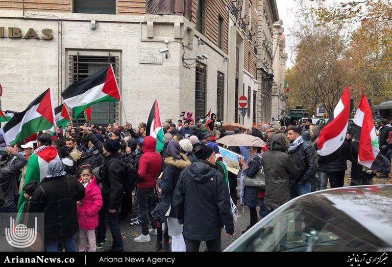 ایتالیا تظاهرات ضد اسراییلی