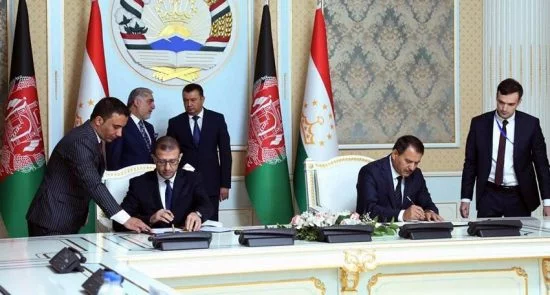 امضای موافقتنامه های همکاری میان افغانستان و تاجکستان