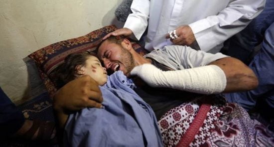 فلسطینی 3 550x295 - طفل کُشی صهیونیستها ادامه دارد...