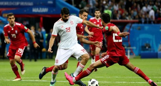 تیم فوتبال هسپانیا از سد ایران گذشت