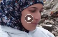 ویدیو/ زن جوان عراقی که اجساد داعش را جمع می کند!