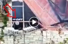ویدیو/ لحظه منفجر شدن یک داعشی