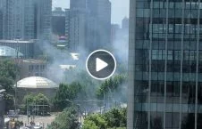 ویدیو/ انفجار در نزدیکی سفارت امریکا در پایتخت چین